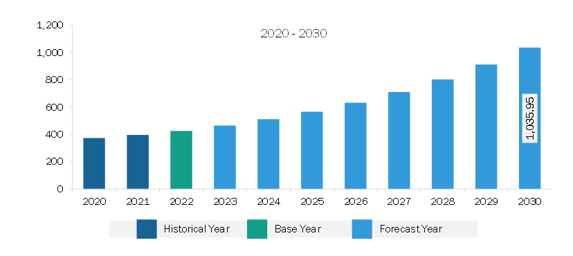 Middle East & Africa Private LTE Market Revenue and Forecast to 2030 (US$ Million)