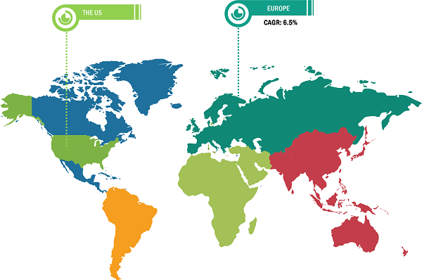 US and Europe Cool Roof Coating Market Breakdown – by Country and Region